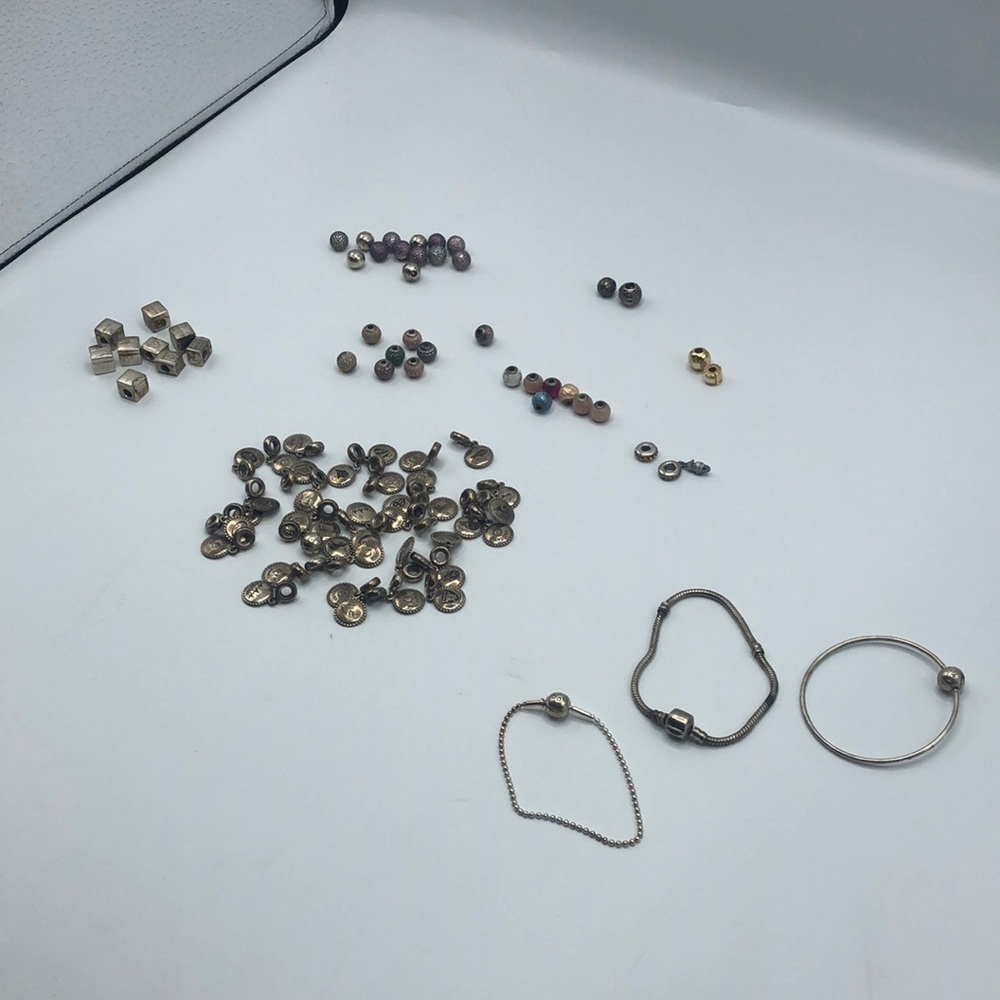 Pandora Collection including 2 14k gold beads